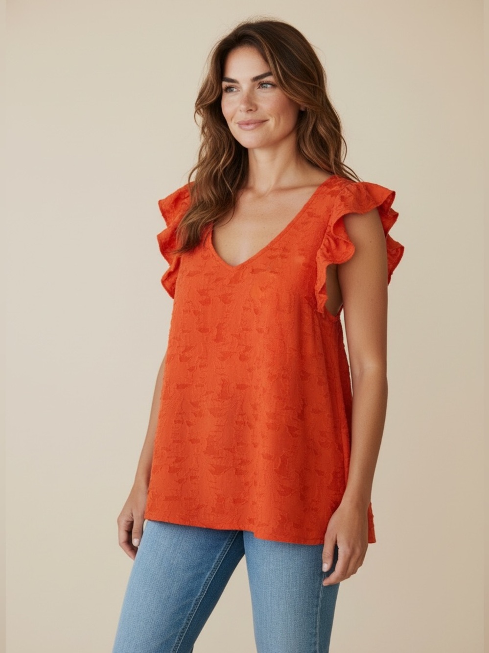Lauren Conrad Bright Red Tank Top – Size Medium –‎ Like New